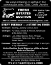 Weston’s Fresh Estates Auction