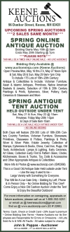 Keene Auctions Spring Antique Tent Auction