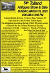 The 54th Tolland Antiques Show & Sale