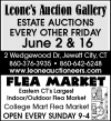 Leone’s Estate Auctions Every Other Friday