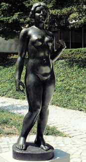 One of the pieces of sculpture Peter was instrumental in bringing to the grounds at PepsiCo, Purchase, N.Y. "Marie,” by Aristide Maillol, 1931, is bronze and measures 62 inches high.
