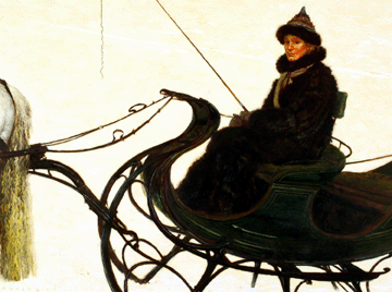 Jamie Wyeth,  "Sable,” which has never before been on view to the public is on loan from Mrs Jamie Wyeth.