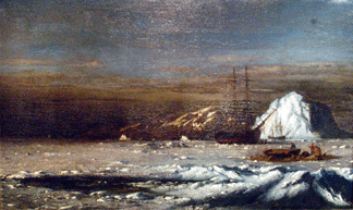 The William Bradford painting, "Arctic Explorers,” sold at $119,500.