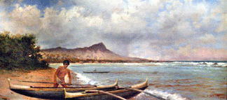 Found in an attic, the Joseph Dwight Strong, Jr, Hawaiian painting established a record price at auction for the artist at $95,600.