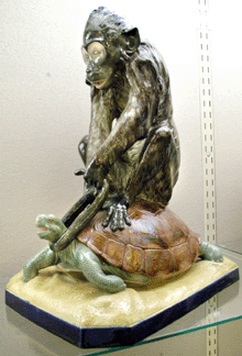 The Copeland "Sloth and Mischief” figure sold at $11,500.