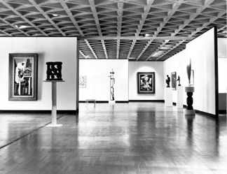 Installation view, spring 1958. Yale University Art Gallery Archives.