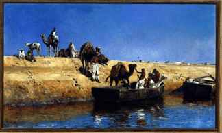 American artist Edwin Lord Weeks executed the large canvas "Un embarquement de chameux sur la plage de Salé, Maroc” in 1880. The epitome of Weeks' Moroccan oeuvre brought $531,200.