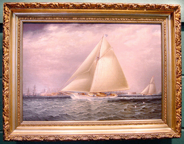 James E. Buttersworth, "Yacht Race in New York Harbor,” sold at Grogan & Company, for $161,000.