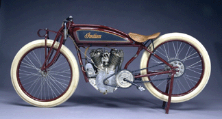 Bidding reached $150,000 for Steve McQueen's 1920 Indian Powerplus.