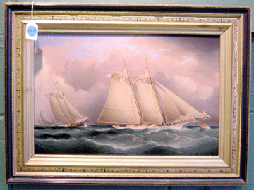 "Atalanta Rounding Buoy 8½,” a 12 by 18-inch canvas by James Edward Buttersworth sold for $269,500 to a New York City dealer on the phone who was buying for a client.