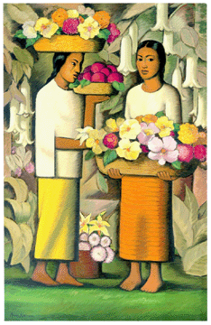 Alfredo Ramos Martínez (Mexican, 1872–1946), "Mujeres con flores,” oil on canvas, painted circa 1938, $1,808,000 (world auction record for the artist).