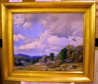 The landscape view, probably near New Ipswich, N.H., by William Jurian Kaula, brought $10,350.