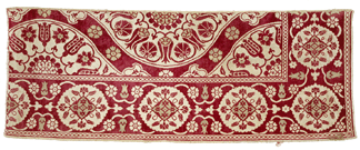 Velvet fragment, ottoman, Turkey, Sixteenth Century, The Textile Museum, acquired by George Hewitt Myers in 1951.