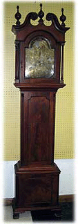 With six phones and floor bidders in contention, this antique 1770 tall case clock by William Hudson, Mount Holly, N.J., was bid to $39,050 at H.R. Tyrer Galleries' 10th Annual New Year's Day Estate Auction on January 1 in Glens Falls, N.Y. 