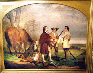 "The Capture of Major John André (1750–1780)” by Junius Brutus Stearns, depicting one of the more crucial turning-points in America's War for Independence, sold for $44,650.