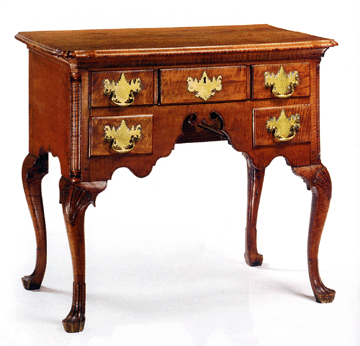 The top lot of the sale, no. 564, was the Johnson family Queen Anne figured maple dressing table, attributed to William Savery, Philadelphia, circa 1765, that sold for $4,408,000 against a high estimate of $600,000 to C.L. Prickett Antiques of Yardley, Penn. This dressing table was originally owned by the Johnson family of Philadelphia, successful tanners, property holders and Quakers, and stood for about 130 years in their home in Germantown. Descending through the family, the last mention in the provenance is "purchased from Johnson estate sale in the 1930s by a Johnson descendant."