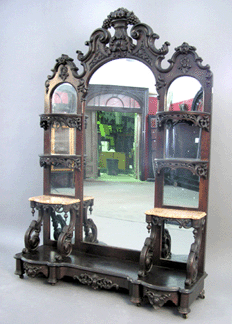 A rosewood étagère in the manner of J.H. Belter sold for $12,075.