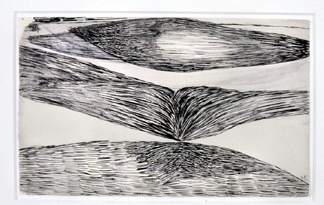 Louise Bourgeois, untitled, 1950, ink and pencil on paper. Hammer Museum, Los Angeles, gift of Sally and Wynn Kramarsky in honor of Ann Philbin.