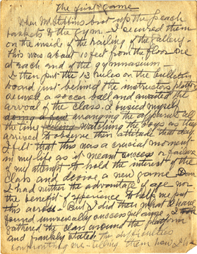 James Naismith's handwritten manuscript detailing the first basketball game brought $71,700.