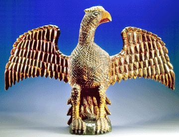 Du Pont was fascinated by the work of Pennsylvania Dutch woodcarvers, including Wilhelm Schimmel, who created this carved and painted eagle, 1865–90. Bequest of Henry Francis du Pont, 1959.2341. —Gavin Ashworth photo, courtesy Winterthur
