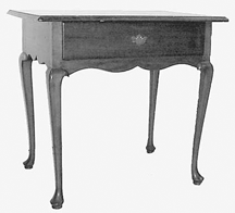 There was a lot of action on this period Queen Anne dressing table from Connecticut which was made of cherry and poplar and had a molded top It brought 16775 from the floor