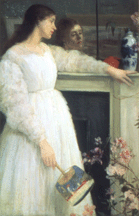 Symphony in White No 2 The Little White Girl James McNeill Whistler 1864 Oil on canvas collection of the Tate London