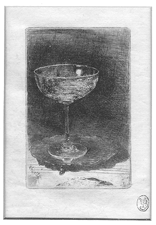 The Wine Glass an etching by Whistler sold for 4025