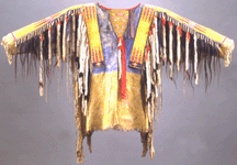 A leadership shirt such as this one from the Arikara peoples was given to a Plains tribesman who displayed good leadership qualities