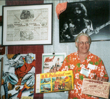 Talk show host Gary Sohmers also a frequent guest on the Antiques Roadshow is a regular exhibitor at Papermania He displayed a PT Barnum 1888 broadside and some games