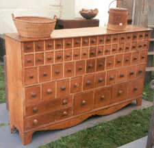 Michael Malloy Dunbarton NH featured an apothecary cupboard of pine and poplar for 7500 Dealers Choice