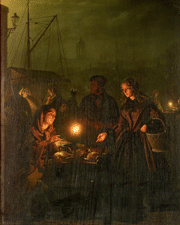 Market at Night Petrus van Schendel 160000