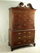 An American mahogany chestonchest probably Charleston SC circa 1800 went home with a Savannah Ga dealer for 16500