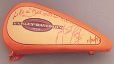 Meat Loafsigned Harley gas tank 690