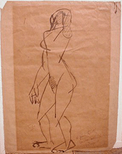 A drawing of a figure by Fernand Leger will be going back to France for 6600