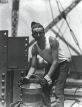 Worker with Bucket circa 1930 from the Empire State Portraits series