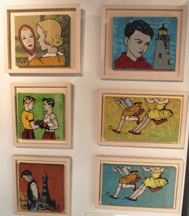 Marion Harris Simsbury Conn offered a selection of outsider art and selftaught works including the David Bromley embroidery pictures