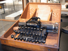 On December 161890 George C Blickensderfer added a patent for a typewriter roller or platen The age of the portable typewriter was born