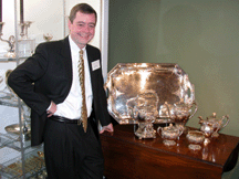 Gordon Spencer of Spencer Marks East Walpole Mass with a large set of American silver sold in Pittsburgh by the Grogan Company circa 19001910