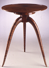 Rosewood and gilt bronze tripod table 1928 On loan from the Montreal Museum of Fine Arts