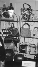 Purses and handbags shown by Marilyn Hitchcock