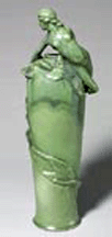 Teco vase with nude 24150