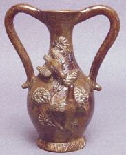 Anthony Bacher redware vase 18700