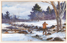 An Ogden Pleissner watercolor hammered at 40250