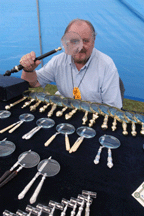 London dealer Nicholas Santer offered period magnifying glasses with new glass HeartOTheMart