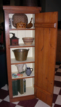 MidNineteenth Century chimney cupboard Elizabeth and Robert Smith Bergen NY