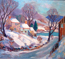 Fern Coppedge New Years Day 1949 oil on canvas 18 by 20 inches