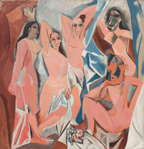 Les Demoiselles dAvignon by Pablo Picasso 1907 Oil on canvas from the collection of the Museum of Modern Art