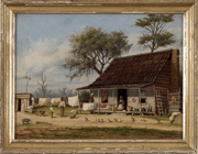 An oil on board of a cabin by William Aiken Walker reached 20700