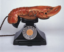 Lobster Telephon black and red 1936 Multimedia Courtesy of the trustees of the Edward James Foundation Chichester England