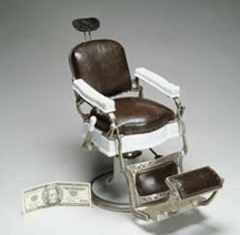 Salesmans sample barber chair 23000